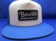 画像1: BRIXTON GRADE MESH CAP (WHITE/BLUE) (1)
