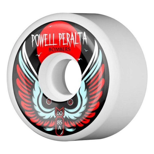 画像2: POWELL PERALTA BOMBER 60MM85A・White,Black (2)