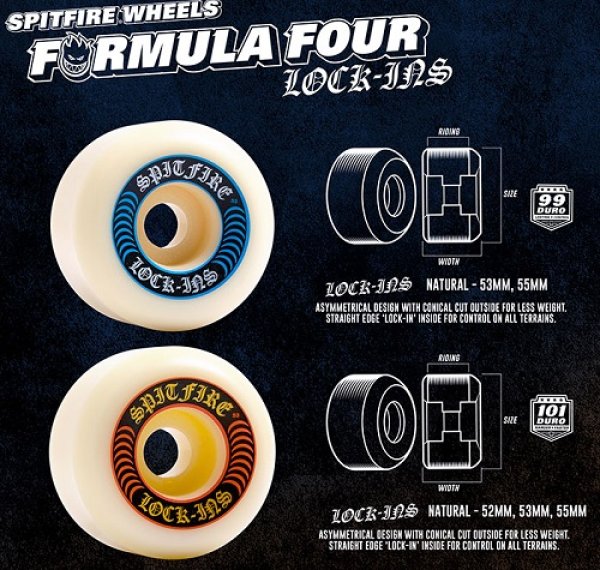 画像2: SPITFIRE FORMULAFOUR LOCK-IN 99DURO,101DURO,52〜57mm (2)