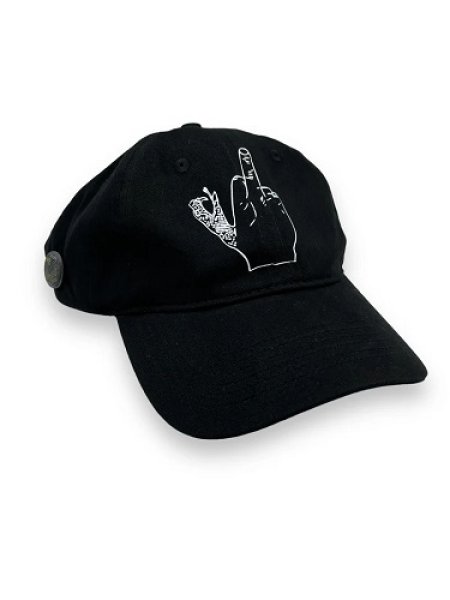 画像1: DOOM SAYERS Never Bite Black 6 Panel Hat (1)