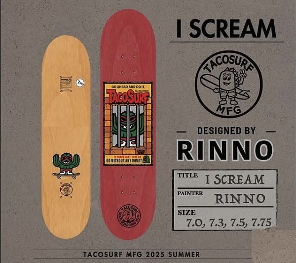 画像1: TACOSURF I SCREAM 7.0~7.75 (1)