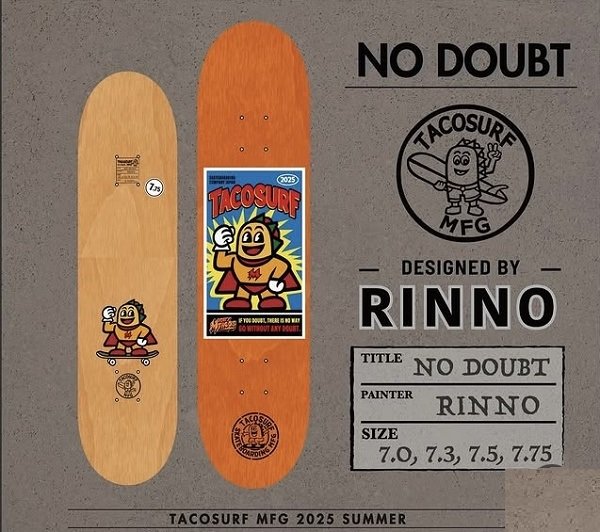 画像1: TACOSURF NO DOUBT 7.0~7.75 (1)