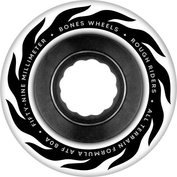 画像1: BONES ATF ROUGH RIDERS ETERNAL FLAME 59MM80A  WHITE (1)