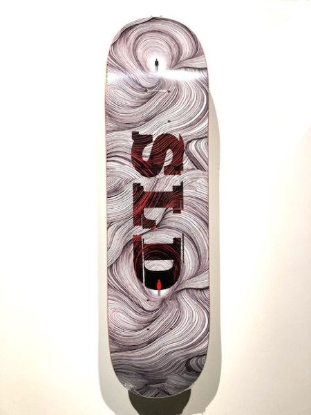 画像1: SLD LABYRINTH DECK BLACK & WHITE 7.5 (1)