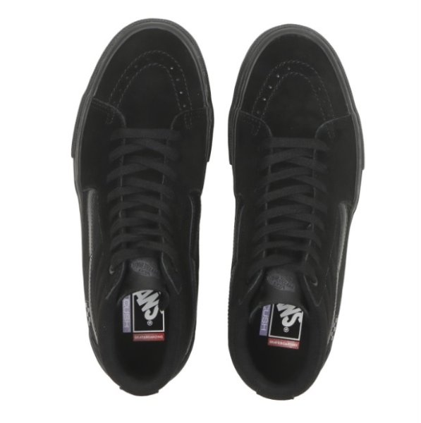 画像2: VANS SKATE SK8-HI Black/Black (2)
