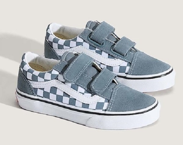 画像2: VANS KID'S OLD SKOOL V color theory checkerboard stormy weather (2)