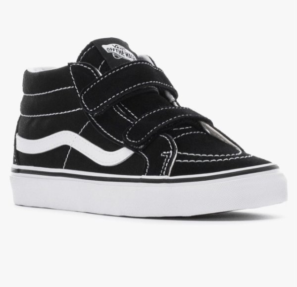 画像5: VANS KID'S SK8-MID REISSE V black/true white (5)