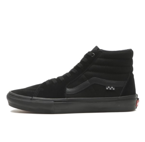 画像1: VANS SKATE SK8-HI Black/Black (1)