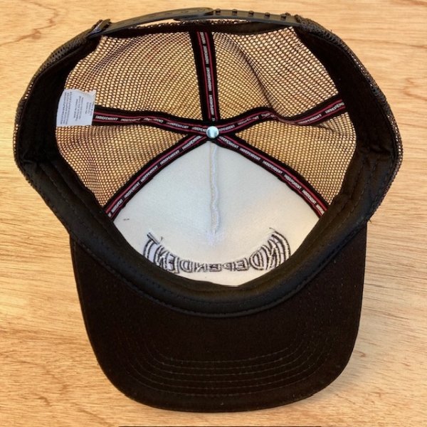 画像4: INDEPENDENT SPAN MESH TRUCKER HIGH PROFILE HAT White/Black (4)