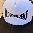 画像2: INDEPENDENT SPAN MESH TRUCKER HIGH PROFILE HAT White/Black (2)